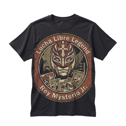 Rey Mysterio Lucha Libre Mask Wrestling Legend Fan Graphic Apparel Gift Unisex TShirt