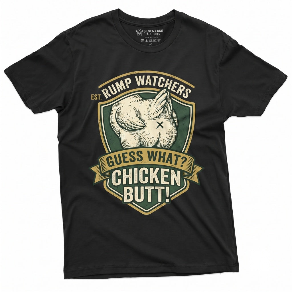 Guess What Chicken Butt Sarcastic Novelty Joke Farmer Humorous Birthday Present Graphic Unisex TShirt