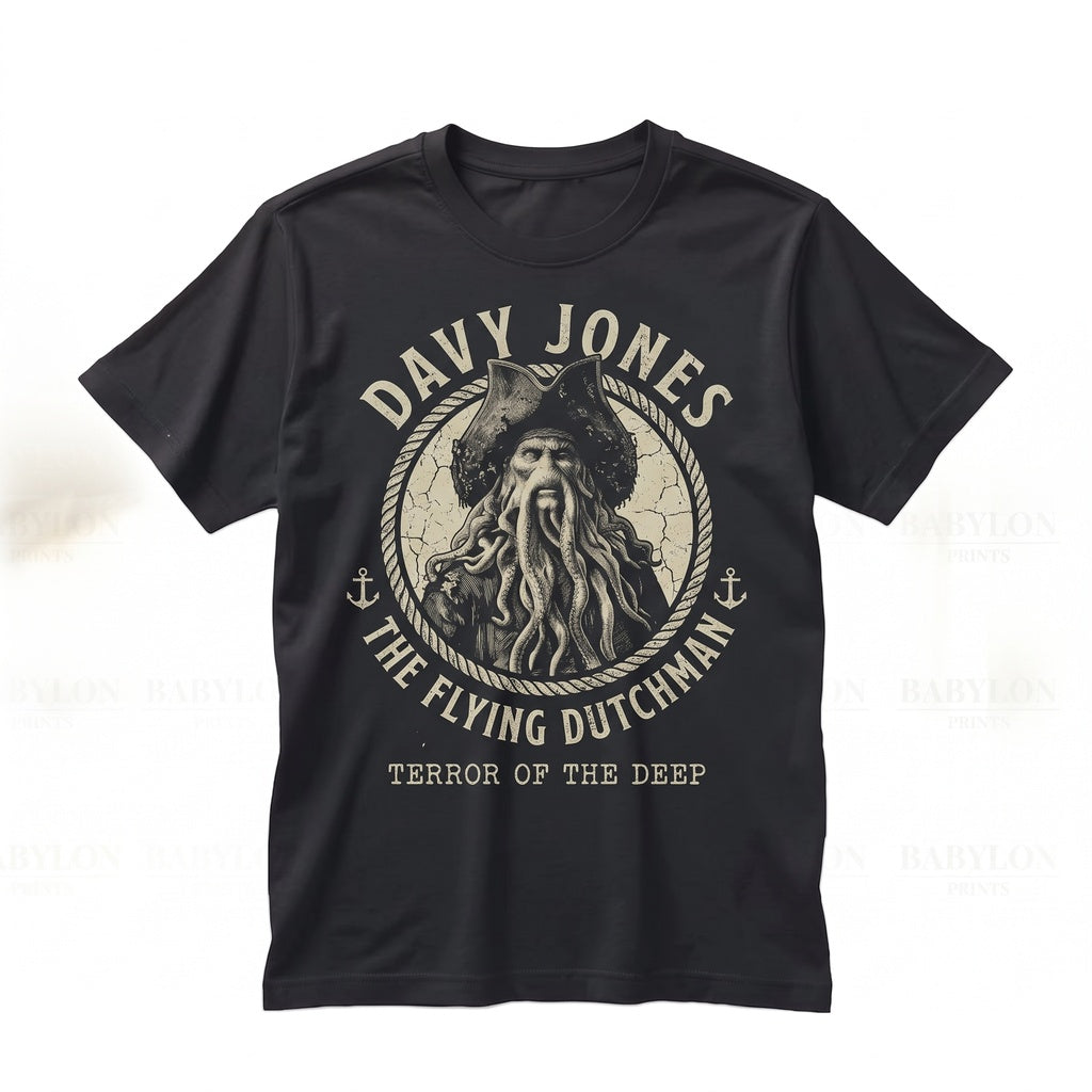 Vintage Davy Jones Nautical Captain Ghost Ride Attraction Apparel Unisex TShirt