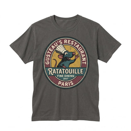 Vintage 2007 Ratatouille Poster Little Chef Remy World Graphic Top Unisex TShirt