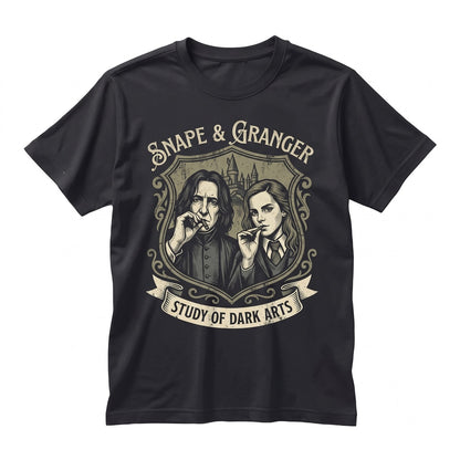 Potions Master Professor & Bright Witch Wizardry Magic Book Illustration Funny Meme Graphic Apparel Unisex TShirt