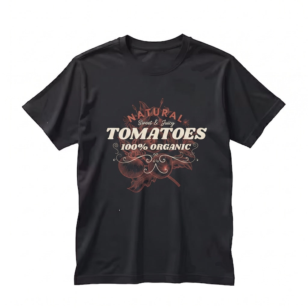 Retro Botanical Tomato Graphic Produce Gardening Top Unisex TShirt