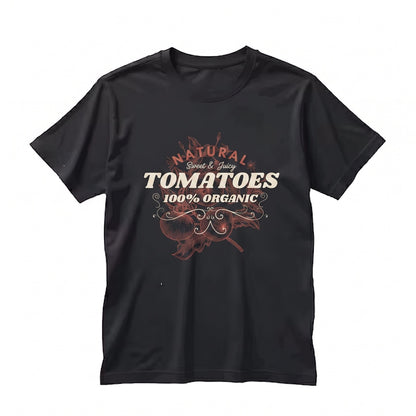 Retro Botanical Tomato Graphic Produce Gardening Top Unisex TShirt