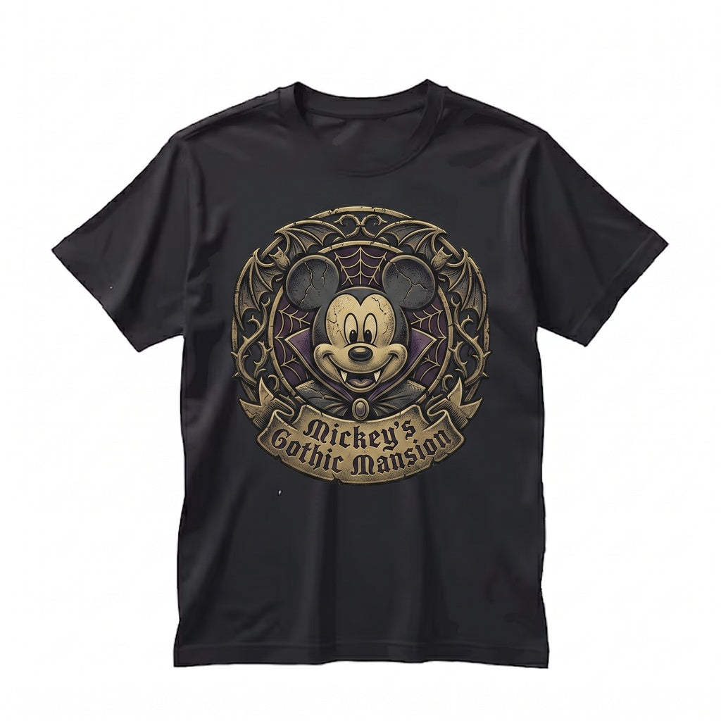 Retro Mouse Costume Vampire Halloween Not-So-Scary Theme Park Matching Family Party Graphic Apparel, Unisex TShirt