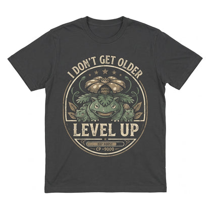 Level Up Birthday Gamer Monster Evolution Fire Type Back to School Graphic Unisex TShirt