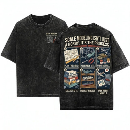 Things I Do In My Spare Time Scale Modeler Hobbyist Apparel Unisex Wash T-Shirt