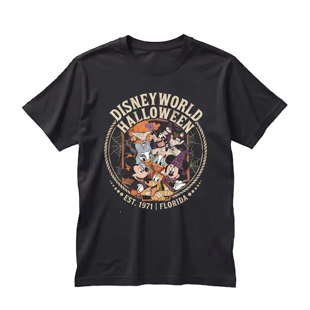 Florida Theme Park Halloween Vacation Magic Mouse Friends Fall Holiday Gift Long Sleeve Unisex TShirt