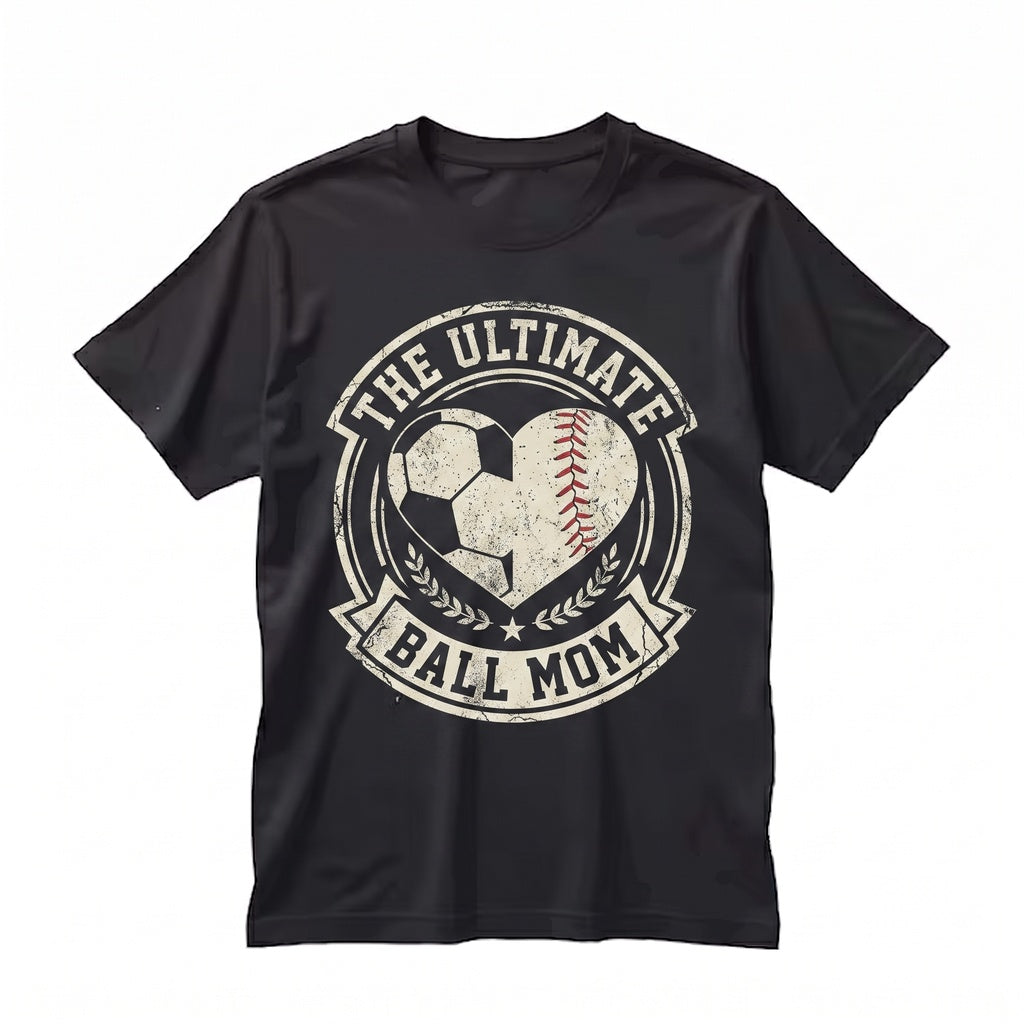 Ball Mom Life Baseball Soccer Coach Mothers Day Player Gift Athletic Practice Game College Unisex TShirt