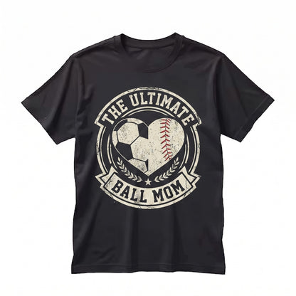 Ball Mom Life Baseball Soccer Coach Mothers Day Player Gift Athletic Practice Game College Unisex TShirt