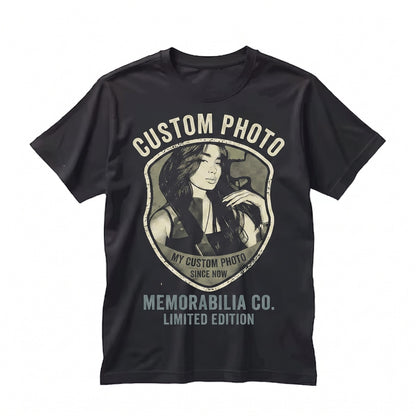 Customized Heavyweight Garment-Dyed Muscle Top with Photo Picture Logo Image Print, Unisex TShirt