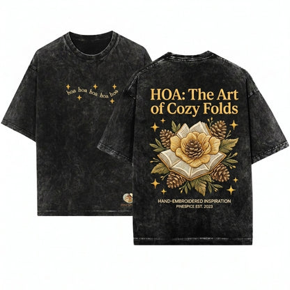 HOA HOA HOA meme embroidered Twilight movie catchphrase quote graphic Unisex Wash T-Shirt