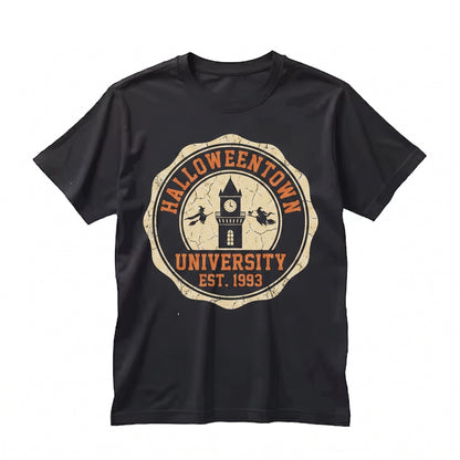Vintage Halloween College Gothic Spooky Season Fall Costume Party Unisex TShirt