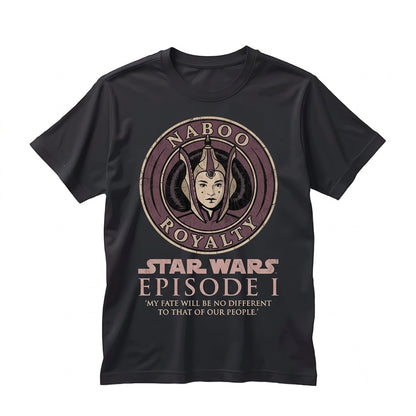 Oversized Queen Padmé Amidala Retro Naboo Royalty Vintage Sci-Fi Graphic Unisex TShirt