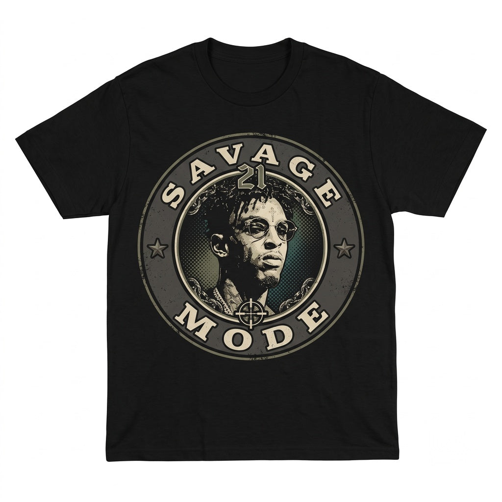 Retro Hip Hop Rap Graphic Savage Mode Gift for Men Women Softstyle Unisex TShirt