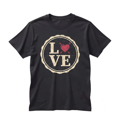 Love Heart Graphic Valentine Tee Unisex TShirt