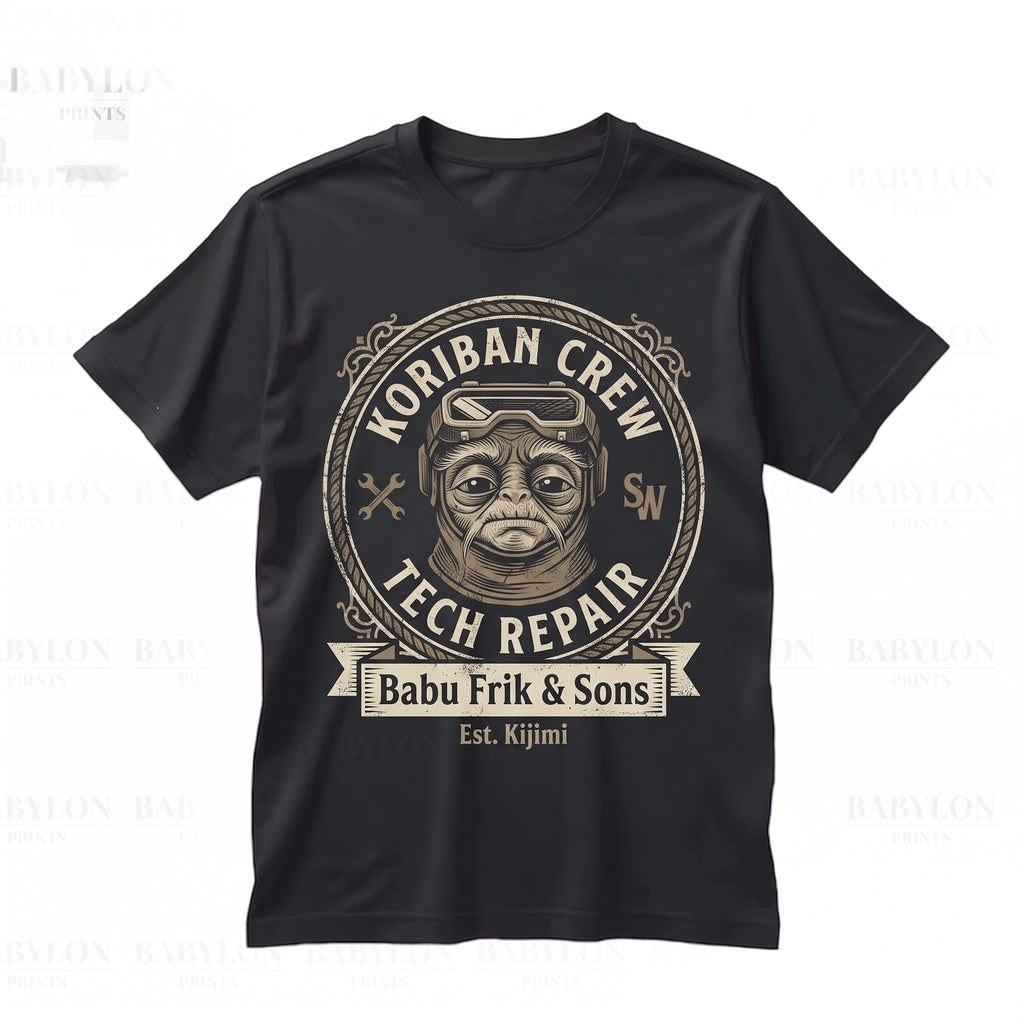 Vintage Retro Anzellan Babu Frik Droidsmith Sci-Fi Alien Fan Apparel Unisex TShirt