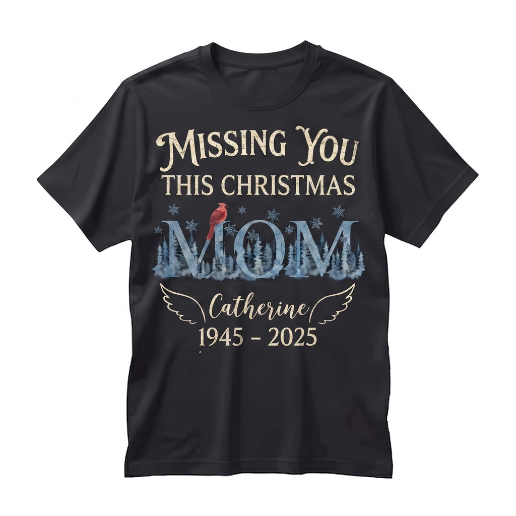 Mom Memorial Ornament Missing You This Christmas Keepsake Personalized Remembrance Gift With Name And Year Cardinal Sympathy