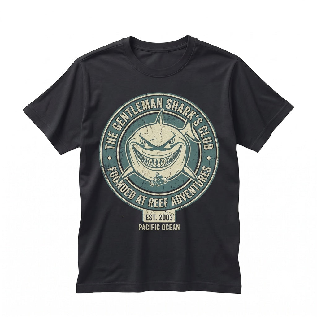 Vintage Clownfish Ocean Adventure Family Vacation Graphic Bruce Shark Movie Travel Apparel Unisex TShirt
