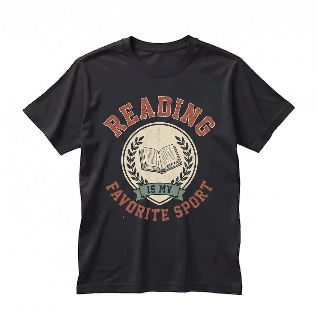 Reading Is My Favorite Sport Graphic Novel Bookish Librarian Gift Funny Book Lover Unisex TShirt