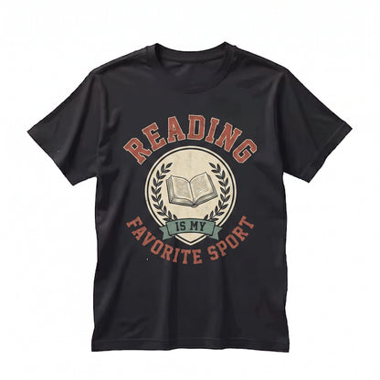 Reading Is My Favorite Sport Graphic Novel Bookish Librarian Gift Funny Book Lover Unisex TShirt