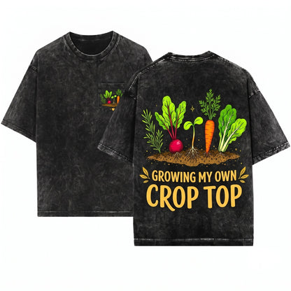 Funny Vegetable Home Gardener Plant Lover Summer Gift Unisex Wash T-Shirt