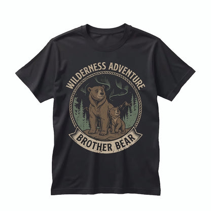 Retro Alaska Wilderness Bear Kenai Koda Animal Kingdom Family Vacation Apparel Brotherhood Graphic Gift Unisex TShirt