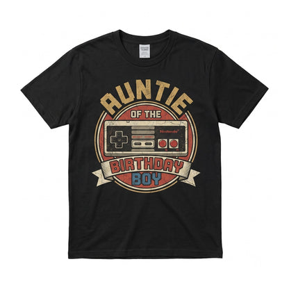Aunt of the Birthday Boy Matching Video Game Party Outfit, Funny Gamer Family Apparel Unisex TShirt