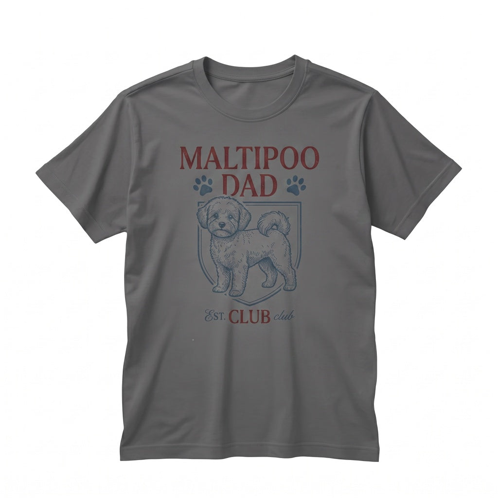 Maltipoo Dog Dad Best Pet Owner Fathers Day Puppy Lover Graphic Unisex TShirt