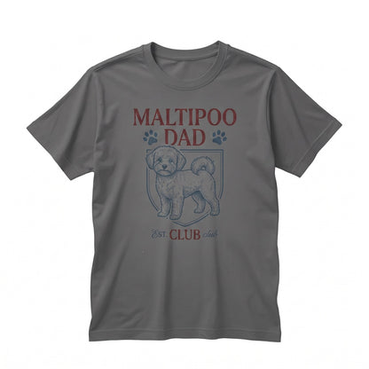 Maltipoo Dog Dad Best Pet Owner Fathers Day Puppy Lover Graphic Unisex TShirt