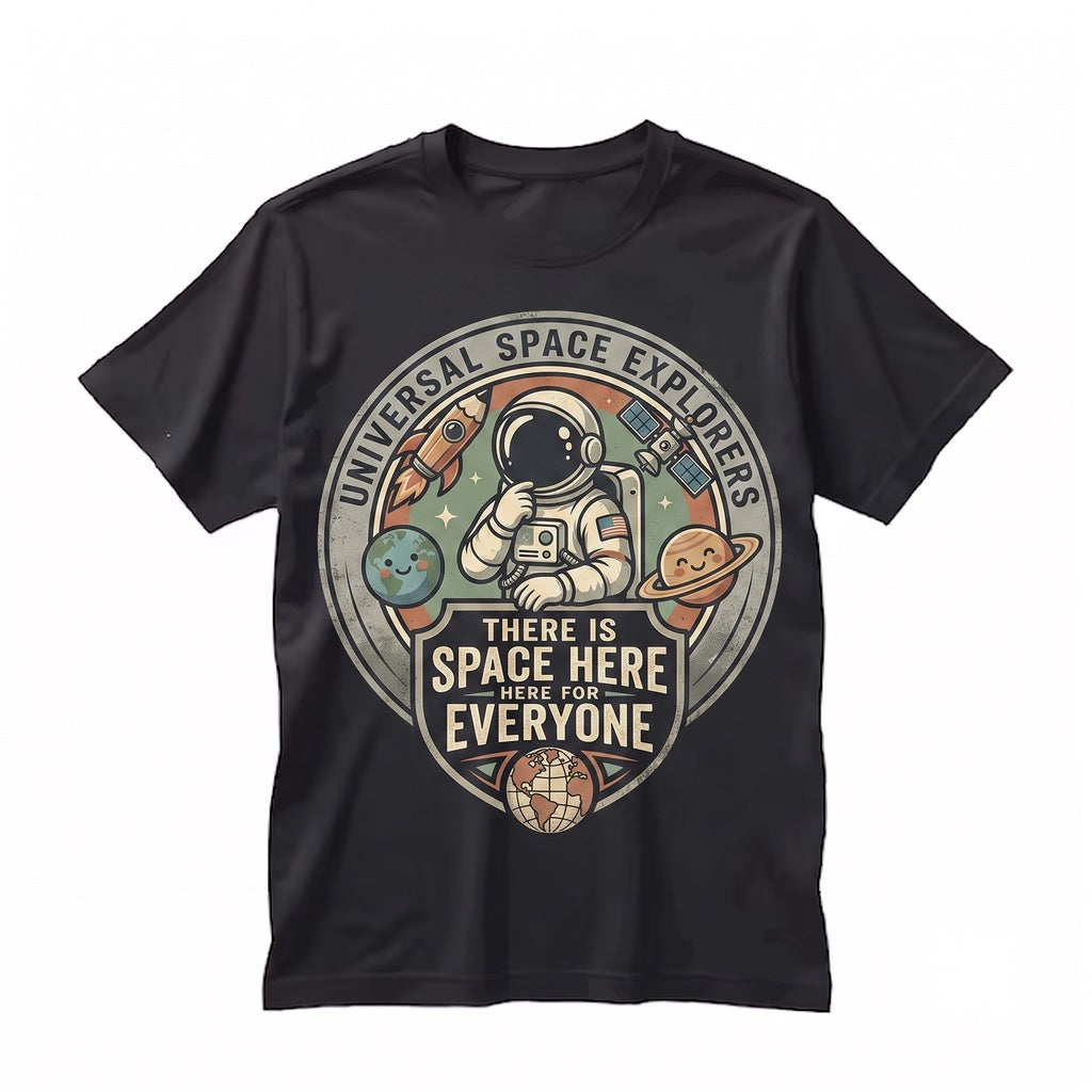 Inclusion SPED Teacher Paraprofessional Gift Autism Support Back to School Space Unisex TShirt