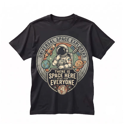 Inclusion SPED Teacher Paraprofessional Gift Autism Support Back to School Space Unisex TShirt