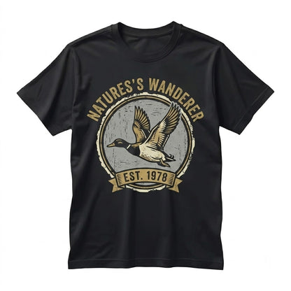 Vintage 90s Mallard Duck Hunting Scene Fall Forest Nature Americana Nostalgia Goose Graphic Crewneck Top Unisex TShirt