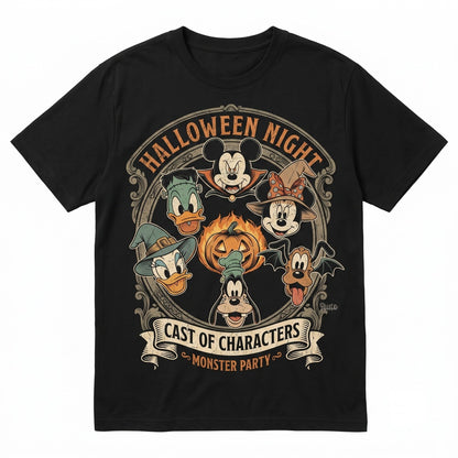 Retro Vintage Spooky Balloon Halloween Squad Graphic Vacation Apparel Unisex TShirt