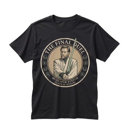 Retro Anakin Skywalker Obi Wan Kenobi Matching Sci-Fi Theme Park Graphic Vintage Cotton Top, Unisex TShirt