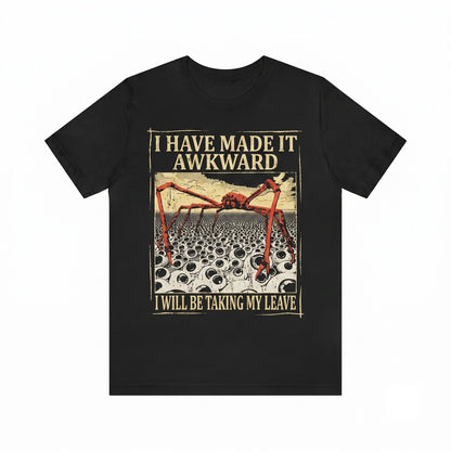 I Have Made It Awkward Japanese Spider Crab Funny Graphic Ocean Animal Cotton Tank Top Unisex TShirt