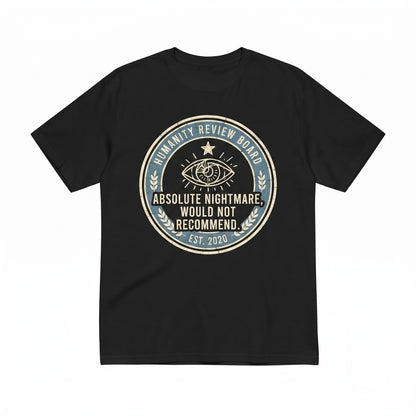 People One Star Funny Sarcastic Review Absolute Nightmare Introverts Humor Apparel Unisex TShirt