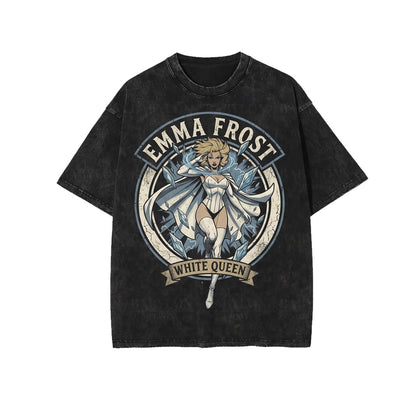 Emma Frost Mutant White Queen Comic Graphic Vintage Retro Cotton Unisex TShirt