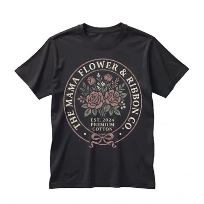 Retro Coquette Floral Wildflower Mama Gift for New Mom Unisex TShirt