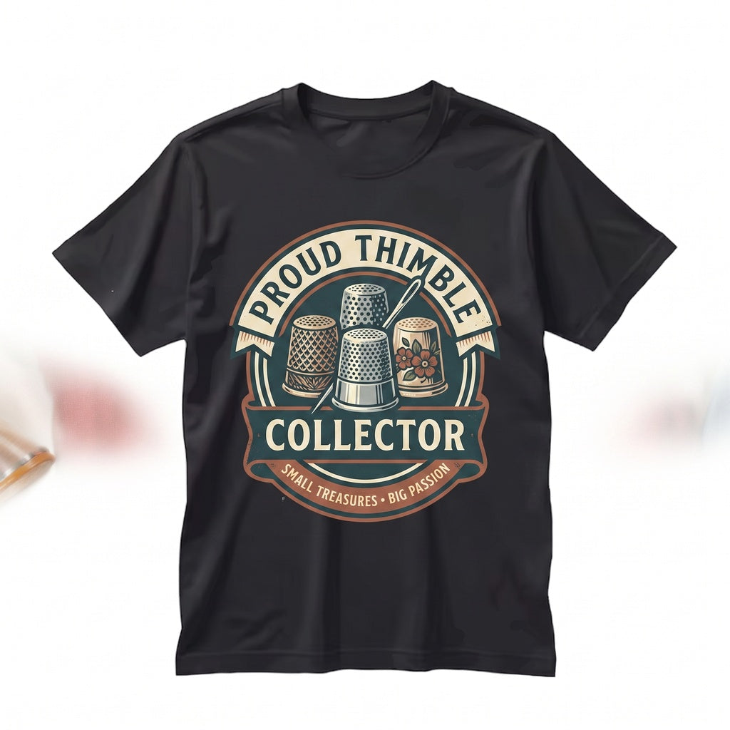 Proud Vintage Sewing Thimble Collector Graphic Seamstress Gift Unisex TShirt