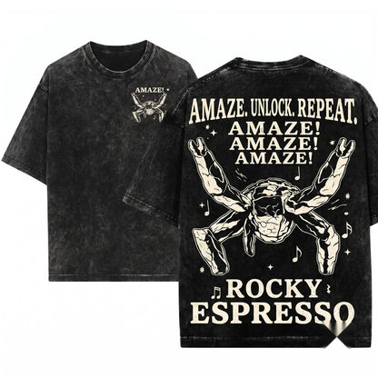 Project Hail Mary Amaze Rocky Sci-Fi Book Fan Alien Music Graphic Gift Unisex Wash T-Shirt
