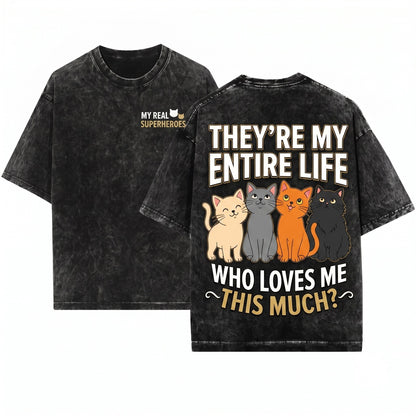 I Left My Cats For This Funny Lover Sarcastic Kitty Pet Parent Gift Unisex Wash T-Shirt