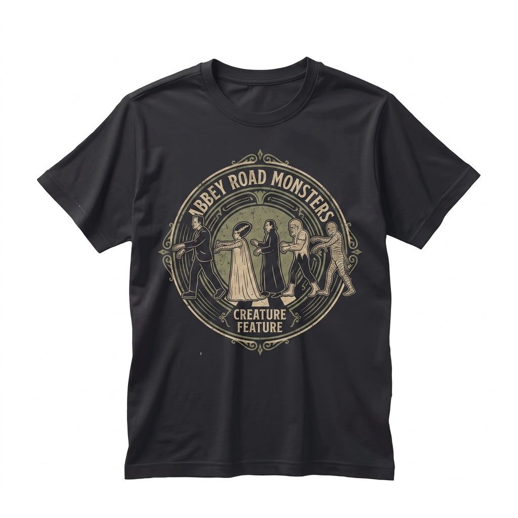 Vintage Halloween Monster Mash Gothic Classic Horror Vampire Creature Spooky Season Apparel Unisex TShirt