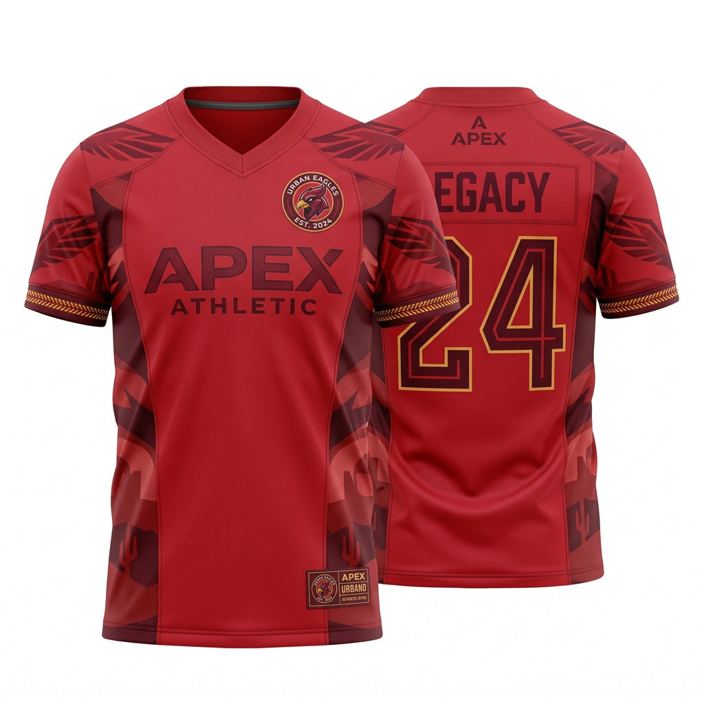 Unisex Game Day Football Fan Jersey - Breathable Lightweight Athletic Mesh Stitched Shirt