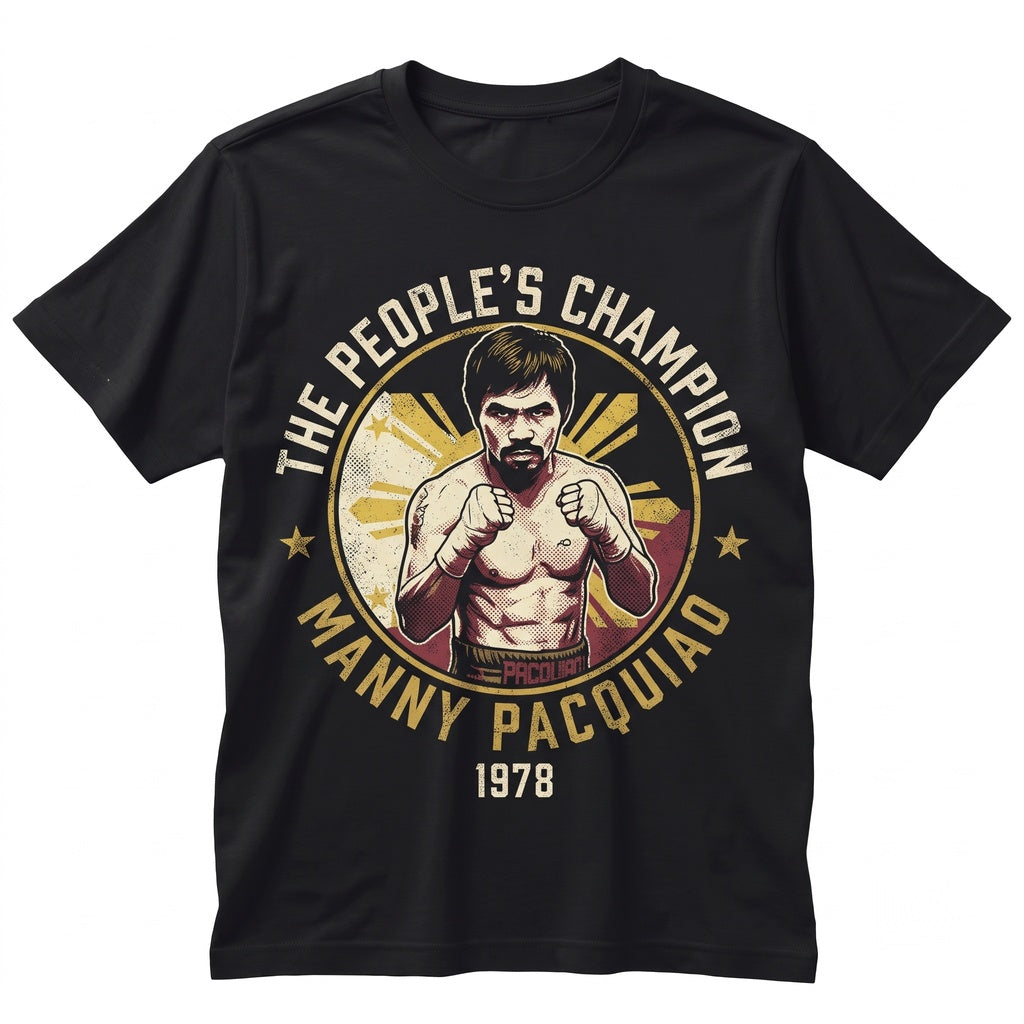 Manny Pacquiao Boxing Legend Vintage Filipino Pride Champion Fighter Graphic Unisex TShirt