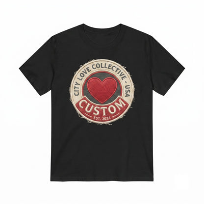 Personalized Custom Heart Graphic Apparel Valentine Present Unisex TShirt