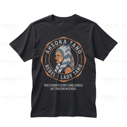 Vintage Ahsoka Tano Retro Graphic Galactic Clone Rebel Space Fan Apparel Unisex TShirt