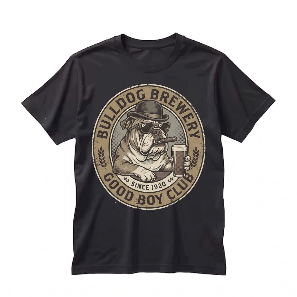 Funny English Bulldog Drinking Beer Sarcastic Dog Meme Lover Gift Mom Dad Unisex TShirt