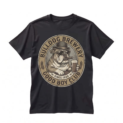 Funny English Bulldog Drinking Beer Sarcastic Dog Meme Lover Gift Mom Dad Unisex TShirt