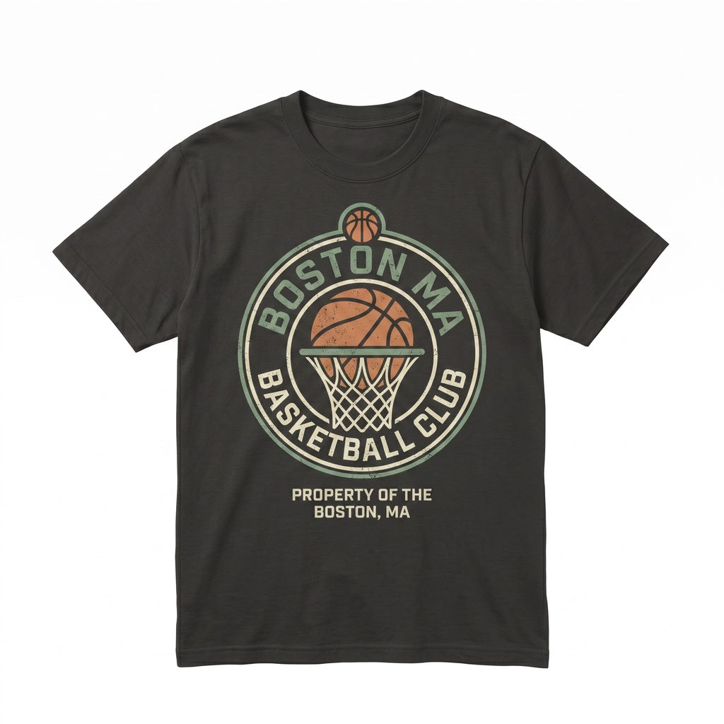 Boston Basketball Graphic