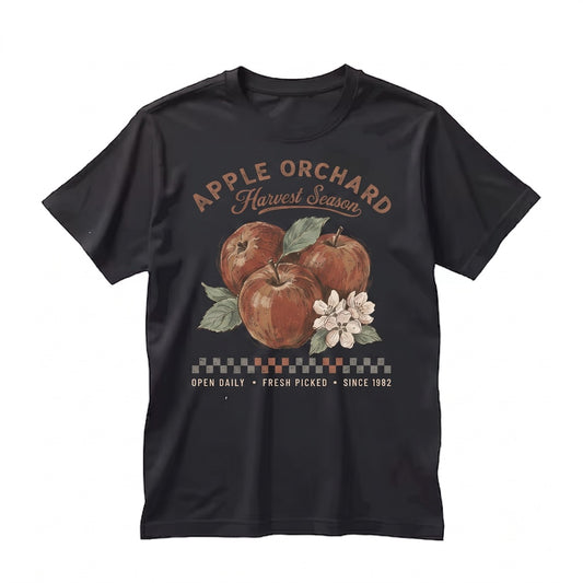 Autumn Fall Apple Orchard Harvest Season Graphic Cider Picking Vintage Clothing Unisex TShirt